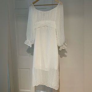 White off the shoulder dress